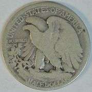 Rare key date 1921-D Walking Liberty Half Dollar in G/VG