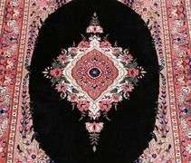 EXCEPTIONAL COLORS FINE PARTSILK PERSIAN TABRIZ RUG