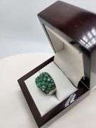 Extremely fine Victorian Emerald and diamonds ring