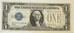 $1 1928 A Ch Unc Funnyback Silver Certificate