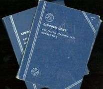 2 Lincoln Wheat Cent Albums: 1941 – 1975