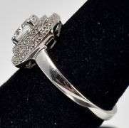 Cz Gemstone Ring in Sterling Silver