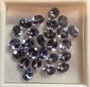 Substantial 10ct 25pc 5x4mm Tanzanite set