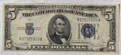 $5 Uncirculated 1934 D Silver Certificate