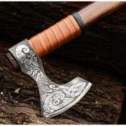 Norse Viking Axe Berserker with Leather Sheath