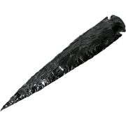 Large Black Obsidian Arrowheads