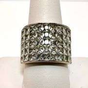 Sparkling 9.5  Ctw Lab Simulated Diamond Ring