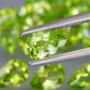 Fantastic 8.62ct 6x4mm pear cut Peridot set!