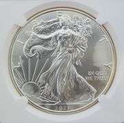 2021 (S) T-1 Heraldic Silver Eagle, NGC MS69