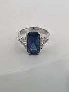 CERTIFIED BRAND NEW NATURAL BURMESE SAPPHIRE WITH DIAMOND RING