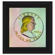 Ben Half Dollar by Steve Kaufman (1960-2010)