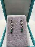 Extremely fine Victorian Emerald and diamonds earrings