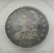 1836 Cap Bust Half Dollar, ANACS F15 Details