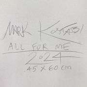 Certified Original Oil on Canvas: All For Me by Mark Kostabi Mark Kostabi All For Me