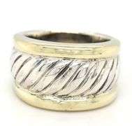 David Yurman two tone Cable classic Cigar band