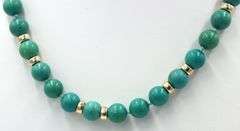 Turquoise Composite bead necklace