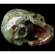 Dragon Blood Jasper Hand-Carved Crystal Skull
