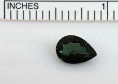 Natural Teal Tourmaline Pear - 1.83 cts.