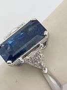 CERTIFIED BRAND NEW NATURAL BURMESE SAPPHIRE WITH DIAMOND RING