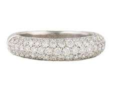 Appx 2.30ctw H VS Pave Diamond Band Ring in 18K White Gold