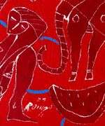 Spectacular Large Size Original Painting by Mexican Contemporary Master ROMGO