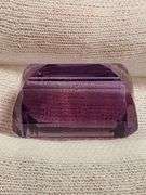 Emerald cut! 35.03ct electric flashing Amethyst