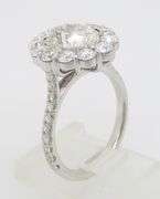 Designer Rahaminov GIA 3.84CTW Earth Mined Oval Diamond Ring
