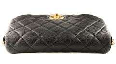Chanel Medium Black Quilted Caviar Chain Soul Flap Bag