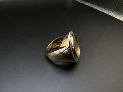 14K Yellow Gold Ring with 22K Yellow Gold Liberty Coin