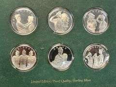 Limited Edition Norman Rockwell's Spirit of Scouting 12-pc Proof Set. Framed Box/COA