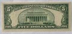 $5 Uncirculated 1950 B Fed Reserve Note.