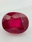 CERTIFIED NATURAL RUBY 5.90 CARAT OVAL SHAPED.