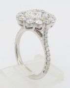 Designer Rahaminov GIA 3.84CTW Earth Mined Oval Diamond Ring