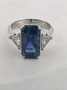 CERTIFIED BRAND NEW NATURAL BURMESE SAPPHIRE WITH DIAMOND RING