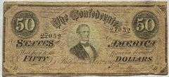 $50 Feb 17 1864 CSA Note