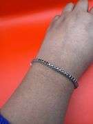 14K White Gold Black Diamond Tennis Bracelet