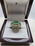 Extremely fine Victorian Emerald and diamonds ring