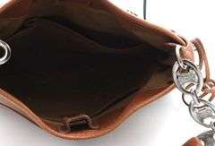 Celine leather zipper chain hobo bag