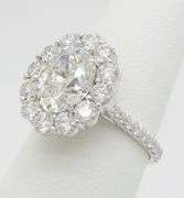 Designer Rahaminov GIA 3.84CTW Earth Mined Oval Diamond Ring