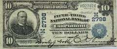 $10 Fifth Third Natl Bank Cincinnati Ohio 1902 National.