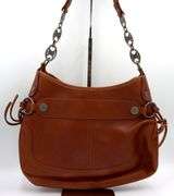 Celine leather zipper chain hobo bag