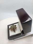 Extremely fine Victorian natural multi sapphire, diamonds ring on silver