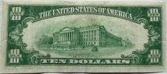 $10 1928 Numerical Fed Reserve Note