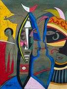 Spectacular Large Size Original Painting by Mexican Contemporary Master ROMGO