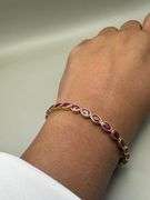 14K Yellow Gold Ruby Tennis Bracelet