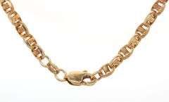 14kt Yellow gold Mariner link chain necklace