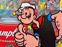 Wonderful Original Acrylic on Canvas by Jozza Jozza Chicehn Soup