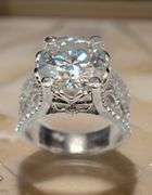 Huge 6.25 Ct Sparkling White E-F Fire Moissanite Ring