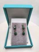 Extremely fine Victorian Emerald and diamonds earrings