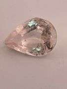 CERTIFIED 6.78 CARAT PEAR SHAPED MORGANITE